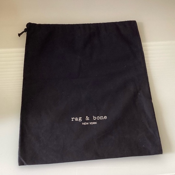 Rag & Bone Black Shoe Dust Bag and care card - Picture 2 of 2